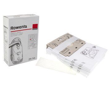 Набір мішків паперових для порохотяга Rowenta ZR-745 (6 шт + фільтр) 6961 фото