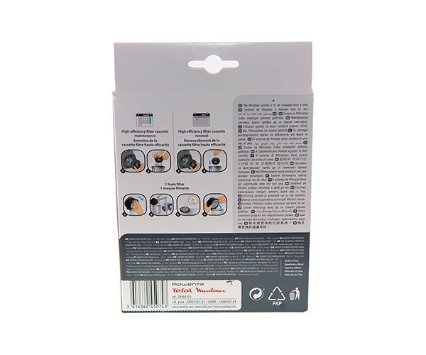 Комплект фильтров (HEPA+микрофильтр контейнера) ZR904301 для пылесосов Rowenta, Tefal, Moulinex 9217 фото